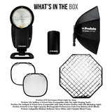 Profoto A10 Sony On-Camera Flash Light with Clic Softbox 2.3 Octa and Clic Softgrid 2.3 Octa Bundle