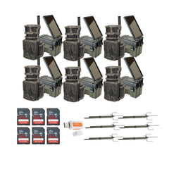 Stealth Cam Revolver 40MP Pro 360-Degree Cellular Trail Camera with Threaded Mount 6-Pack Bundle