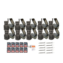 Stealth Cam Revolver 40MP Pro 360-Degree Cellular Trail Camera with Threaded Mount 10-Pack Bundle