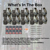 Stealth Cam Revolver 40MP Pro 360-Degree Cellular Trail Camera with Threaded Mount 10-Pack Bundle