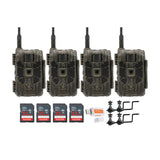 Stealth Cam 40MP Deceptor Max Cellular Trail Camera (4-Pack) with 32GB Memory Card (4-Pack) Bundle