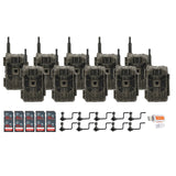 Stealth Cam 40MP Deceptor Max Cellular Trail Camera (10-Pack) with 32GB Memory Card (10-Pack) Bundle