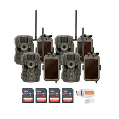 Stealth Cam 36MP Fusion Max Cellular Trail Camera with 80 Feet Detection Range (4-Pack) Bundle
