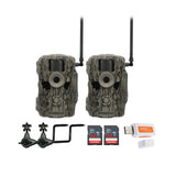 Stealth Cam 36MP Fusion Max Cellular Trail Cameraç with Camera Holder Bundle (2-Pack)