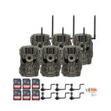 Stealth Cam 36MP Fusion Max Cellular Trail Camera (6-Pack) with Camera Holder (6-Pack) Bundle