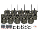 Stealth Cam 36MP Fusion Max Cellular Trail Camera (10-Pack) with Camera Holder (10-Pack) Bundle