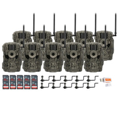 Stealth Cam 36MP Fusion Max Cellular Trail Camera (10-Pack) with Camera Holder (10-Pack) Bundle
