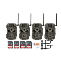 Stealth Cam 36MP Fusion Max Cellular Trail Camera (4-Pack) with Camera Holder (4-Pack) Bundle