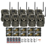 Stealth Cam 36MP Fusion Max Cellular Trail Camera (10-Pack) with SD Card Viewer (10-Pack) Bundle