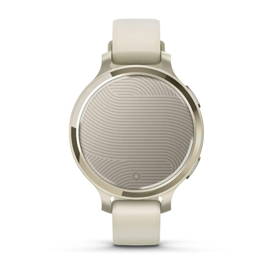 Garmin Lily 2 Active GPS Smartwatch (Lunar Gold, Bone Silicone Band)