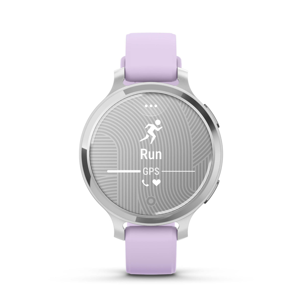 Garmin Lily 2 Active GPS Smartwatch (Silver, Purple Jasmine Silicone Band)