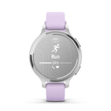 Garmin Lily 2 Active GPS Smartwatch (Silver, Purple Jasmine Silicone Band)