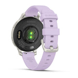 Garmin Lily 2 Active GPS Smartwatch (Silver, Purple Jasmine Silicone Band)