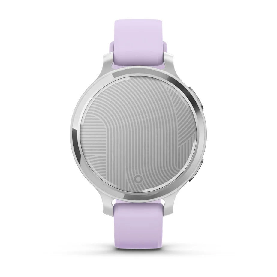 Garmin Lily 2 Active GPS Smartwatch (Silver, Purple Jasmine Silicone Band)