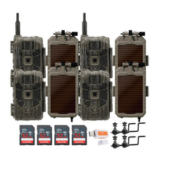 Stealth Cam 40MP Deceptor Max Cellular Trail Camera with 0.4-Second Trigger Speed (4-Pack) Bundle