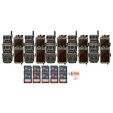 Stealth Cam Revolver 36MP 360-Degree Cellular Trail Camera (10-Pack) with Solar Power Panel Bundle