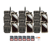 Stealth Cam Revolver 36MP 360-Degree Cellular Trail Camera with 1/4-Inch Mount (6-Pack) Bundle