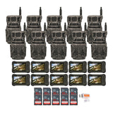 Stealth Cam Revolver 36MP 360-Degree Cellular Trail Camera with 1/4-Inch Mount (10-Pack) Bundle