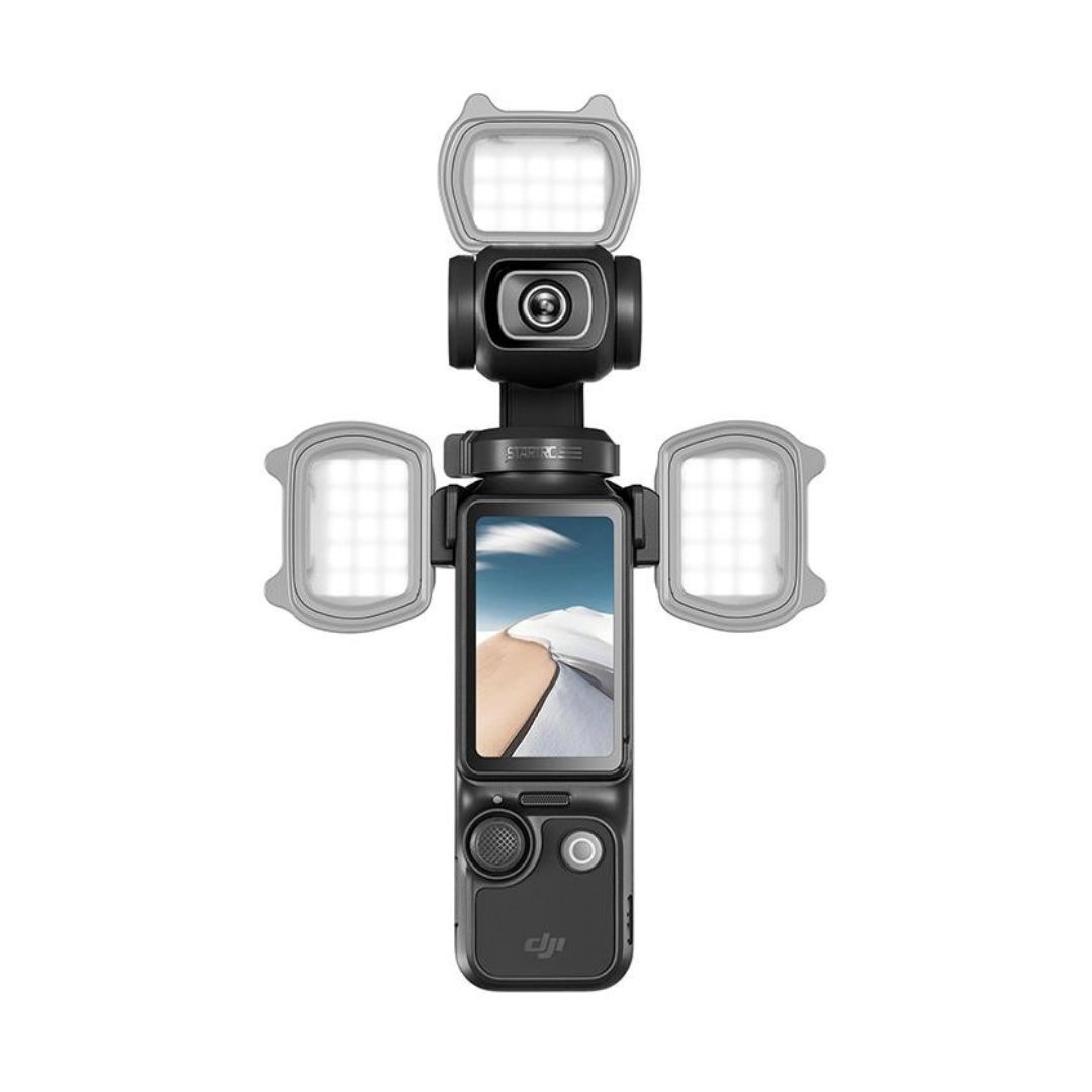 STARTRC Magnetic Fill Light with Bracket for DJI Pocket 3 with USB Charging and Portable Size (Gray)