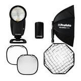 Profoto A10 On-Camera Flash Light for Canon with Clic Softbox Octa 2-Feet and Li-Ion Battery Bundle