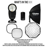 Profoto A10 On-Camera Flash Light for Canon with Clic Softbox Octa 2-Feet and Li-Ion Battery Bundle