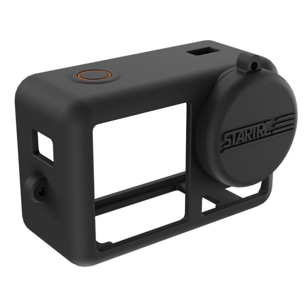 STARTRC Protective Camera Lens Silicone Case for DJI Action 5Pro Action 4 and 3 Cameras (Black)