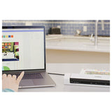 Brother DS-640 Mobile Document Scanner with Scan Speed Up To 16 PPM for On-The-Go Scanning (White)