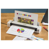Brother DS740D Duplex Compact Mobile Document Scanner with Scanning Speed Up To 16 PPM (White)