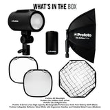 Profoto A2 Monolight with Clic Softbox Octa 2-Feet, Clic Softgrid Octa, and Li-Ion Battery Bundle