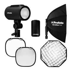 Profoto A2 Monolight with Clic Softbox Octa 2-Feet, Clic Softgrid Octa, and Li-Ion Battery Bundle