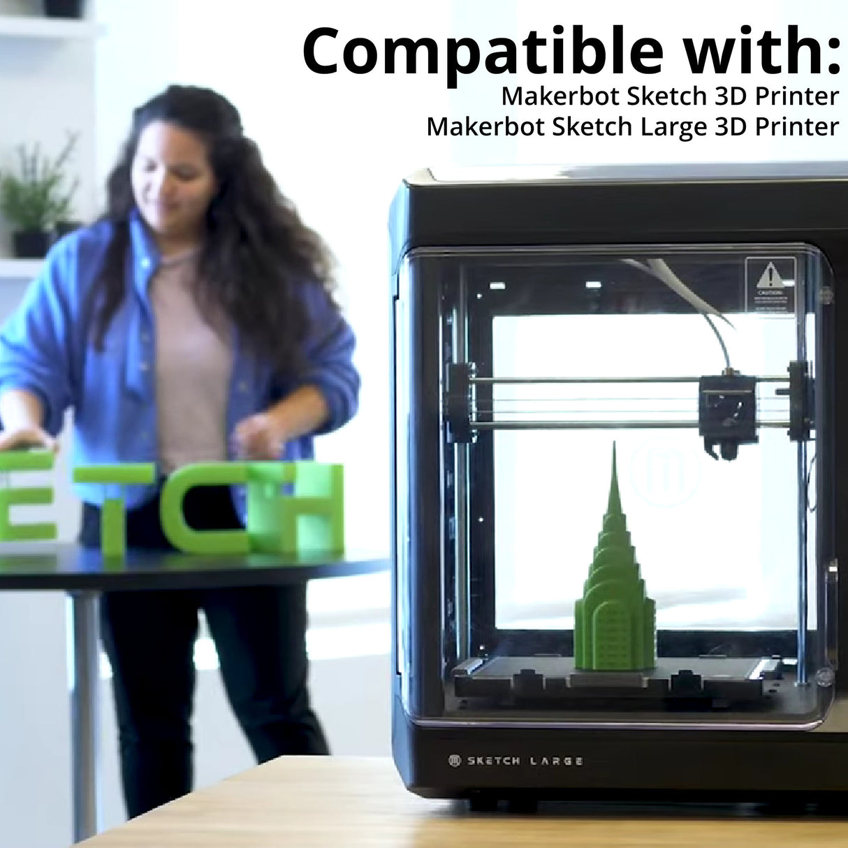 MakerBot 375-0041A Sketch Tough PLA Filament for Sketch 3D and Large 3D Printers (Orange, 2.2lb)