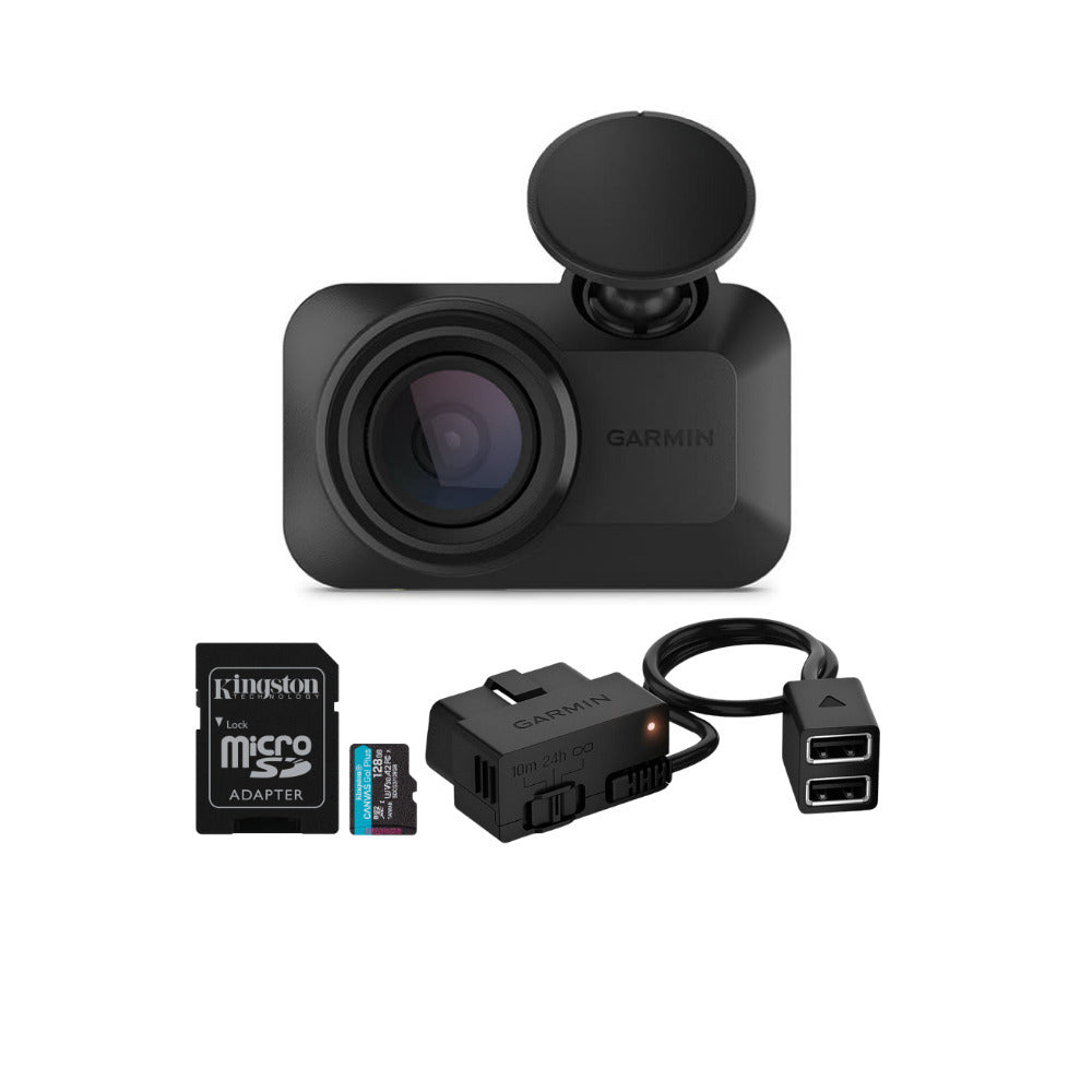 Garmin Dash Cam Mini 3 Ultra Compact 1080p Camera 140 Degree Field View Bundle