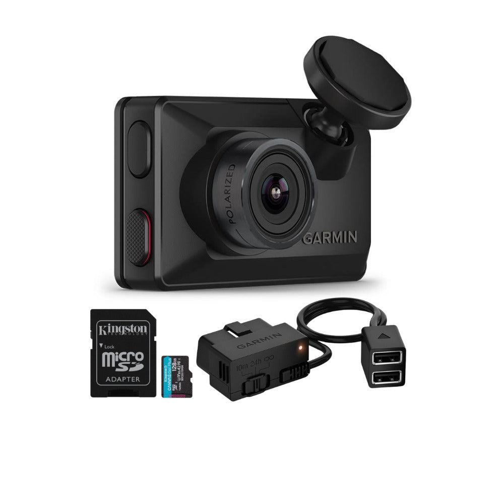 Garmin Dash Cam X310 4K Camera with 140-Degree Field of View and Voice Control (Black) Bundle