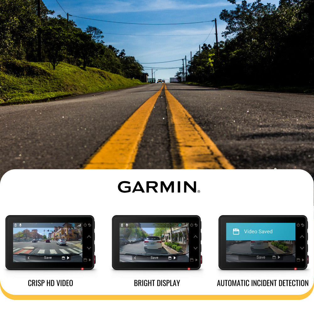 Garmin Dash Cam X210 1440p Camera with 140-Degree Field of View and Voice Control (Black) Bundle