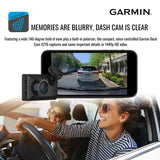 Garmin Dash Cam X210 1440p Camera with 140-Degree Field of View and Voice Control (Black) Bundle