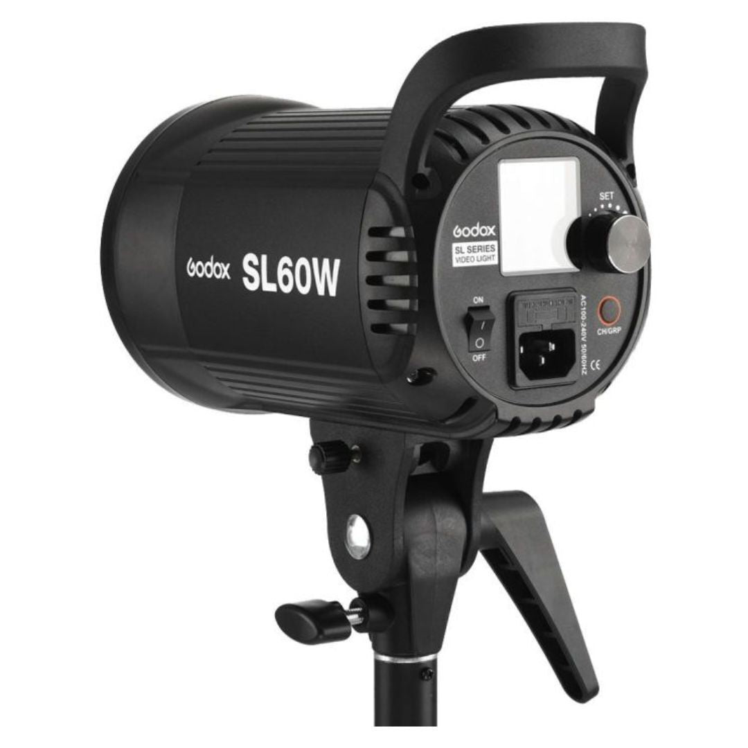 Godox SL60W Daylight LED Video 2-Light Kit with LCD Panel and Wireless Light Adjustment (Black)