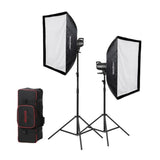 Godox SL60W Daylight LED Video 2-Light Kit with LCD Panel and Wireless Light Adjustment (Black)