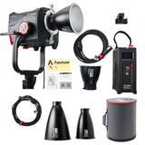 Aputure Storm 1200x with Wide Reflector with Storm 1200x Reflector Kit (Narrow and Medium) Bundle
