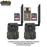 Browning Trail Camera 24MP Defender Wireless Vision Pro HD (2-Pack) with 2x 32GB Memory Card Bundle