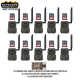 Browning Trail Camera 24MP Defender Wireless Vision Pro HD (10-Pack) with 10x Memory Card Bundle