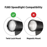 Westcott FJ80 Grid and Gel Pack with Removable Honeycomb Grid for FJ80 Speedlights (Twist Lock)