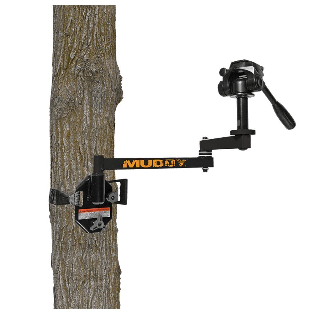 Muddy Hunt Hard Camera Aluminum Arm with 24-Inch Extension and Easy-Grip Tightening Knob (Black)