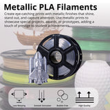 MakerBot 375-0084A Metallic Color 1.75mm PLA Filament for Sketch Printer (Shimmering Silver, 2.2 Lb)