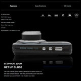 Kodak PIXPRO Friendly Zoom FZ55 Digital Camera (Black) with Digital Camera Screen Protectors Bundle