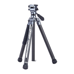 Fotopro X-Aircross 3 Video Tripod with 3K Carbon Fiber Legs and Fast Locking System (Gray)