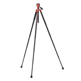 Fotopro X-Aircross 3 Video Tripod with 3K Carbon Fiber Legs and Fast Locking System (Orange)