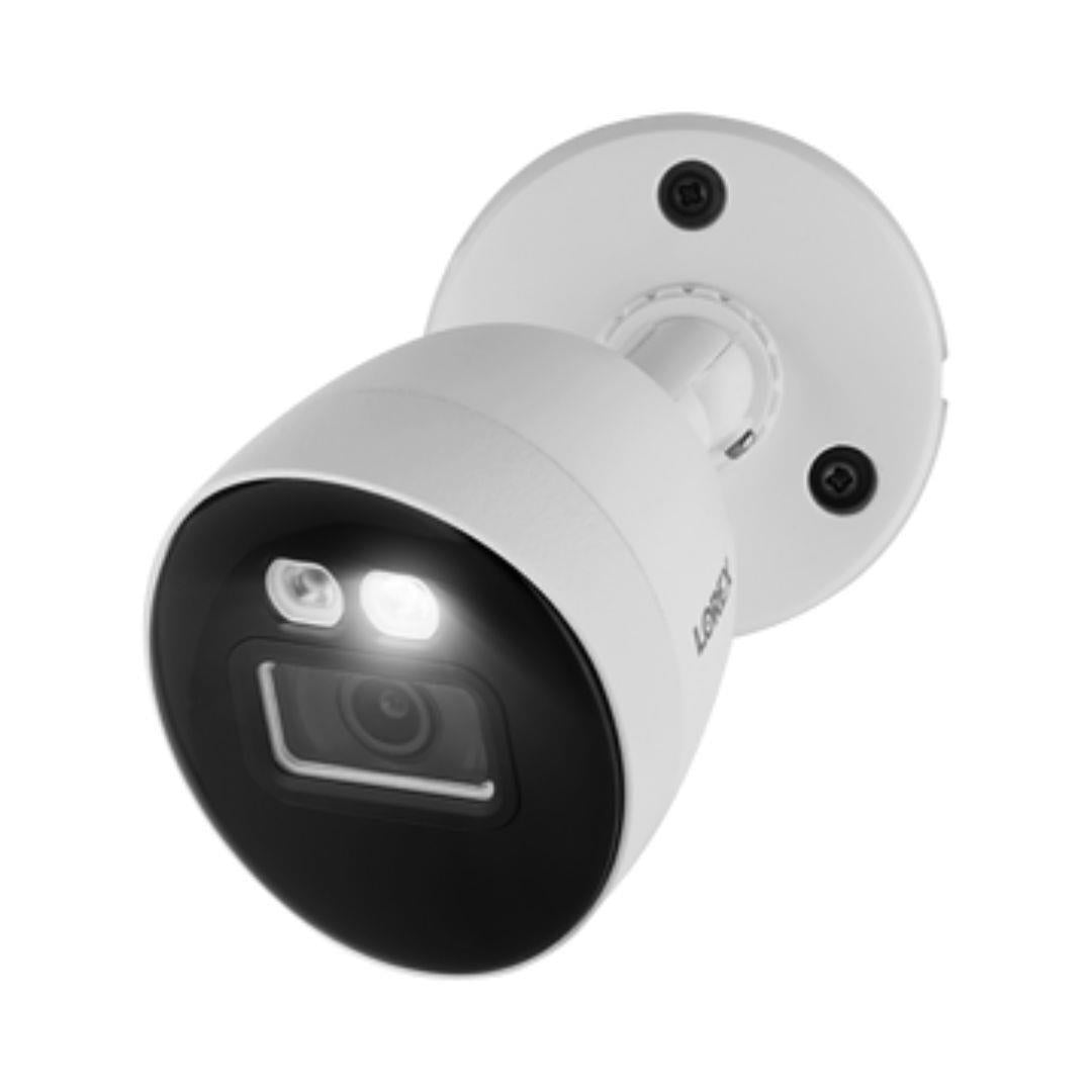 Lorex 4K Smart Deterrence CVI Wired Bullet Camera with 8MP Image Sensor and Durable Design (White)