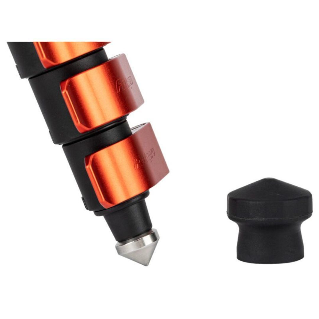 Fotopro X-Airfly Video Tripod with Flip Lock System and Compact and Lightweight Design (Orange)