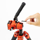 Fotopro X-Airfly Video Tripod with Flip Lock System and Compact and Lightweight Design (Orange)