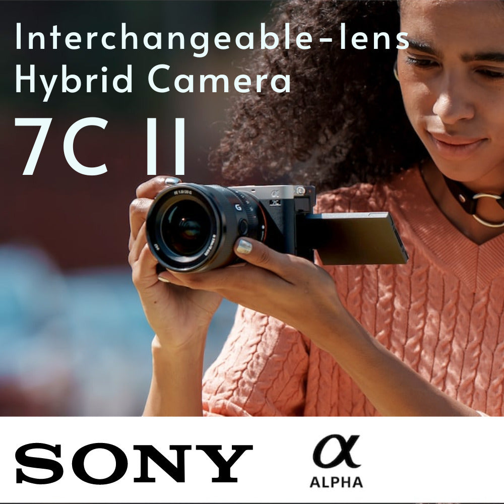 Sony Alpha 7C II Full-Frame Interchangeable Lens Hybrid Camera Body (Black) with Zoom Lens Bundle